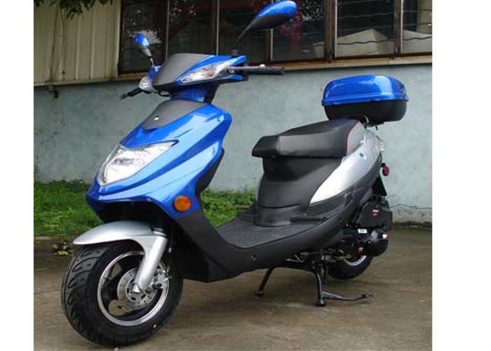 125cc Skuter dla dorosłych 4 suwowy 1 cylinder Obręcz aluminiowa w czterech kolorach z dużym tylnym bokiem