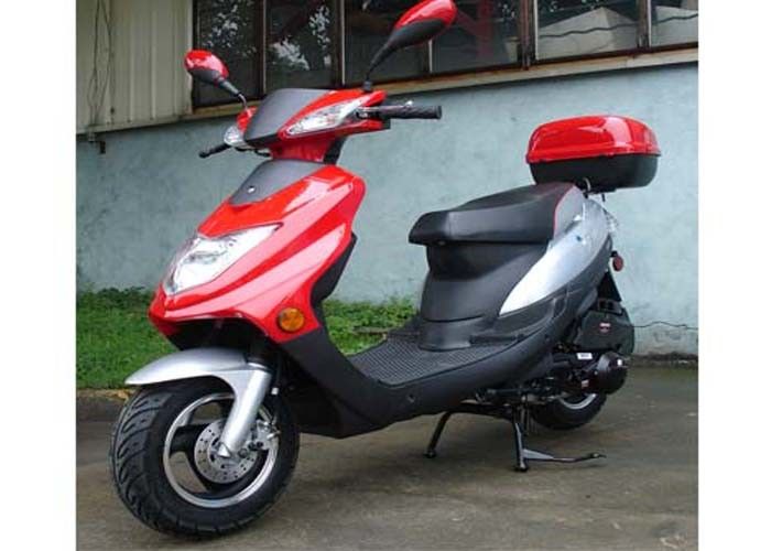 125cc Skuter dla dorosłych 4 suwowy 1 cylinder Obręcz aluminiowa w czterech kolorach z dużym tylnym bokiem