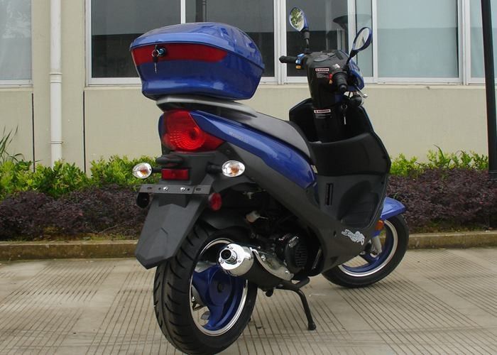 Aluminiowa rama Adult Motor Scooter 12V 7A Blue 50cc Motor Scooter With Headlight