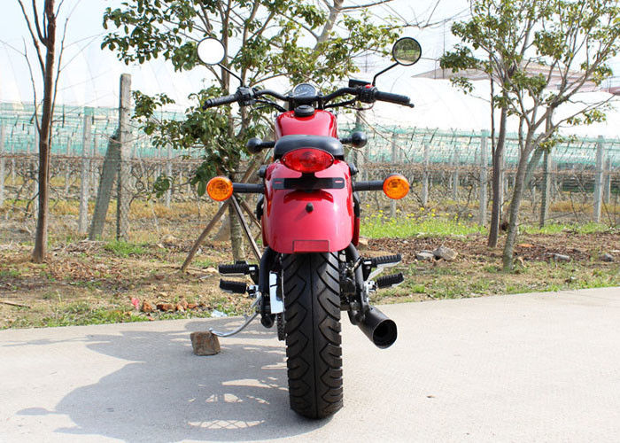 Red 250cc Chopper Motorcycle 90 km / H Low Oil Consumption Z 5 ręczną skrzynią biegów