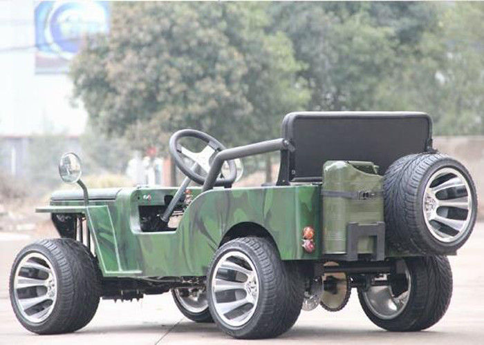 Chłodzenie powietrzem 125cc Wózek dziecięcy Buggy Go Kart z 1 pojemnikiem na olej / 2 siedziskiem z prawdziwej skóry
