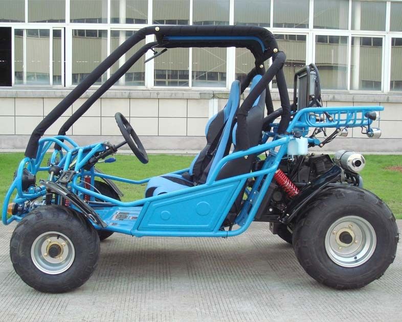 250cc Go Kart Buggy Double A Arm / Single A - Arm With CVT Reverse / Road Tire