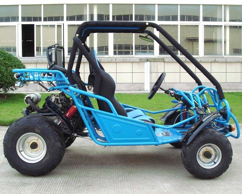 250cc Go Kart Buggy Double A Arm / Single A - Arm With CVT Reverse / Road Tire