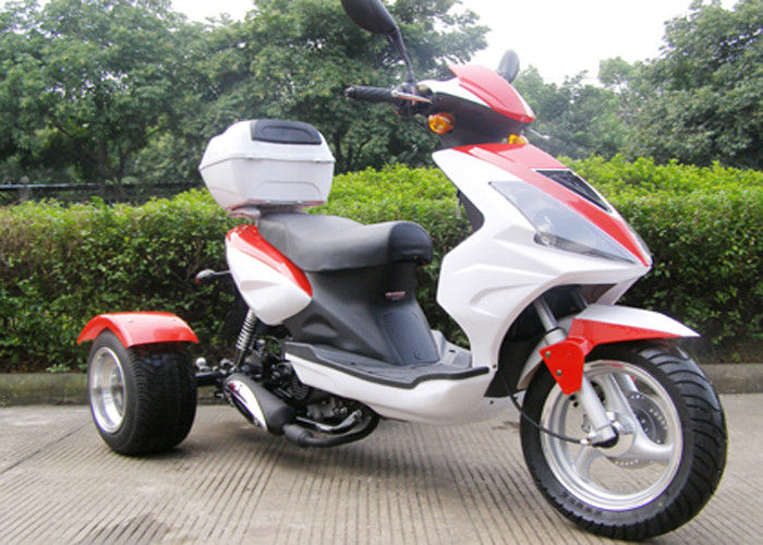 3-kołowy skuter 50cc z tylnym bokiem, motocykl 3-kołowy z dużą główką