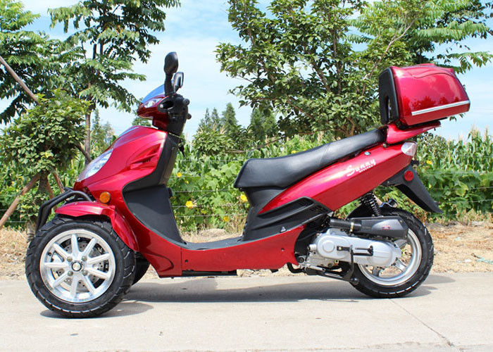 Chłodzony powietrzem 50cc Adult Tri Wheel Motorcycle Single Cylinder 4 suwowy z tylnym bokiem