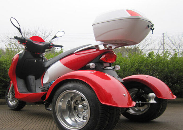 50cc Trójkołowy motocykl chłodzony powietrzem Pojedynczy cylinder czterosuwowy SOHC z dużym tylnym bokiem