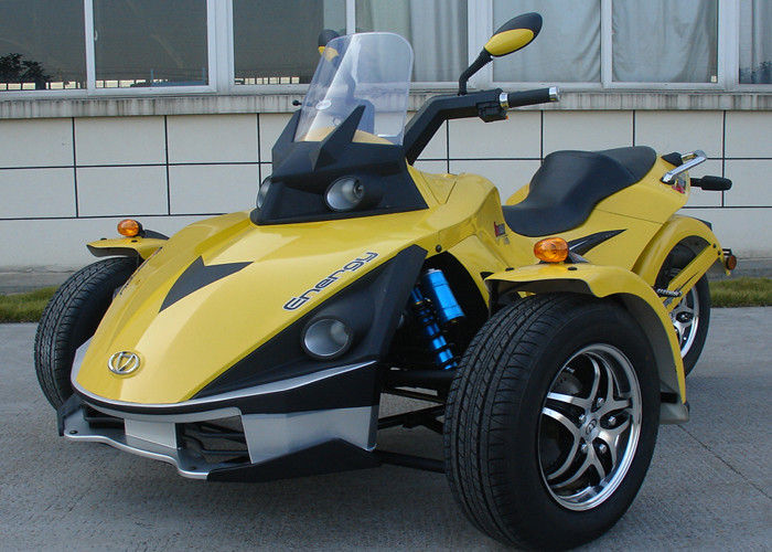 Tylny hamulec tarczowy Trójkołowy motocykl z dwoma przednimi kołami chłodzony wodą 4 suwami
