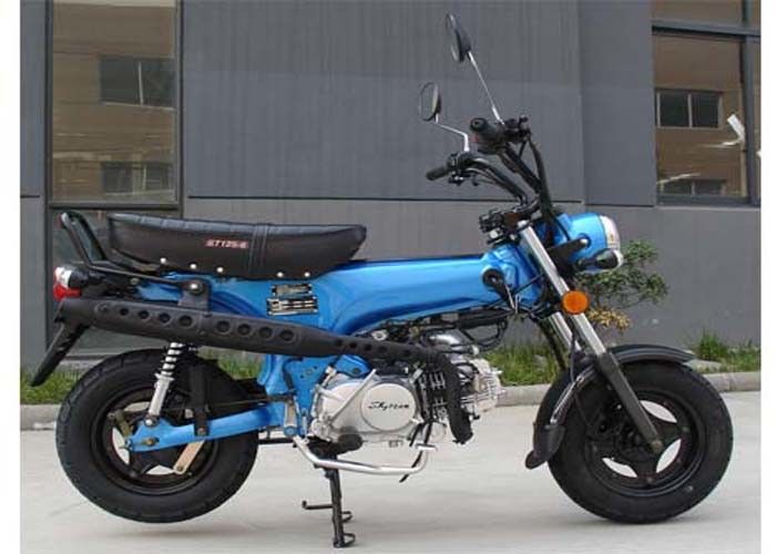 Motocykle o dużej mocy o pojemności 125 cm3 z 4-biegowym hamulcem przedniej tarczy hamulcowej. Hamulec bębna tylnego