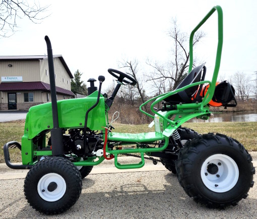 Mini ciągnik rolniczy z odwrotnym wózkiem golfowym One Man o pojemności 125 cm3 Jeep w pełni automatyczny ze światłami zaczepu