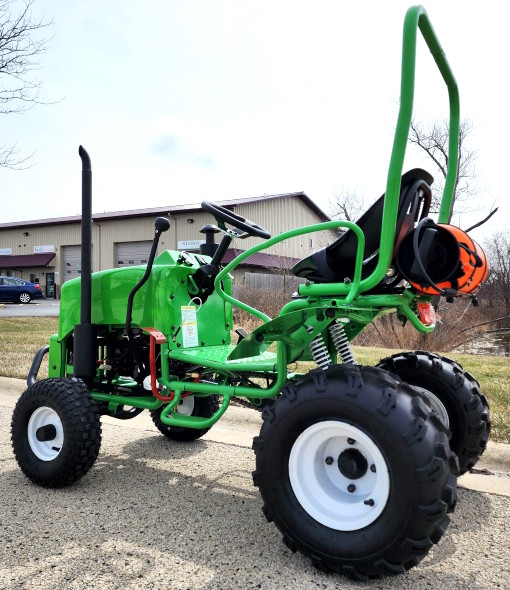 Mini ciągnik rolniczy z odwrotnym wózkiem golfowym One Man o pojemności 125 cm3 Jeep w pełni automatyczny ze światłami zaczepu