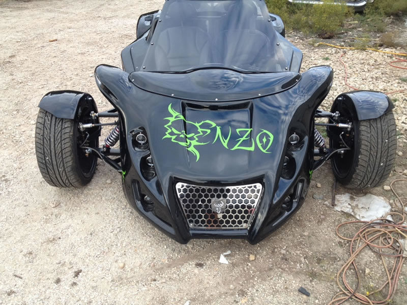 1998cc High Powered 3 Wheel Motorbike z 2 siedzeniami i systemem samochodowym, 29x18R20