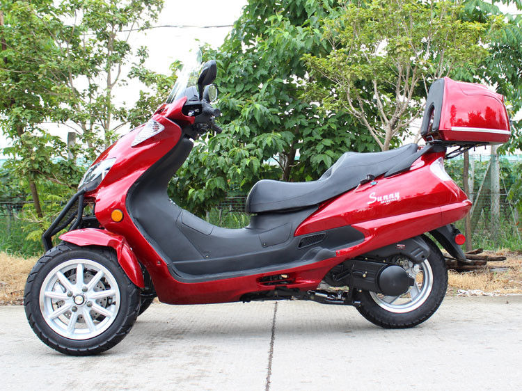 50CC Motocykl trójkołowy typu poziomego z pojedynczym cylindrem, napędem pasowym