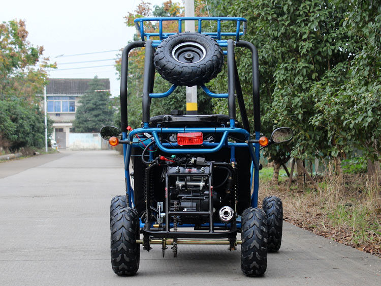 Wózek jezdniowy typu Go Kart z pojedynczym cylindrem o pojemności 110 cm3, prędkości maksymalnej 40 km / h