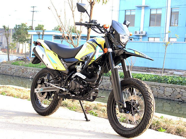 250cc Pojedynczy cylinder 4-skokowy chłodzony powietrzem motocykl Dirt Bike z napędem łańcuchowym