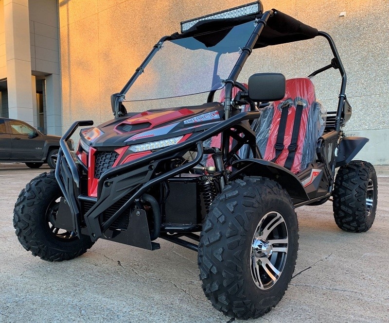 Wodoochłodzony elektryczny buggy z hamulcem tarczowym i 4-taktowym jednoklopem