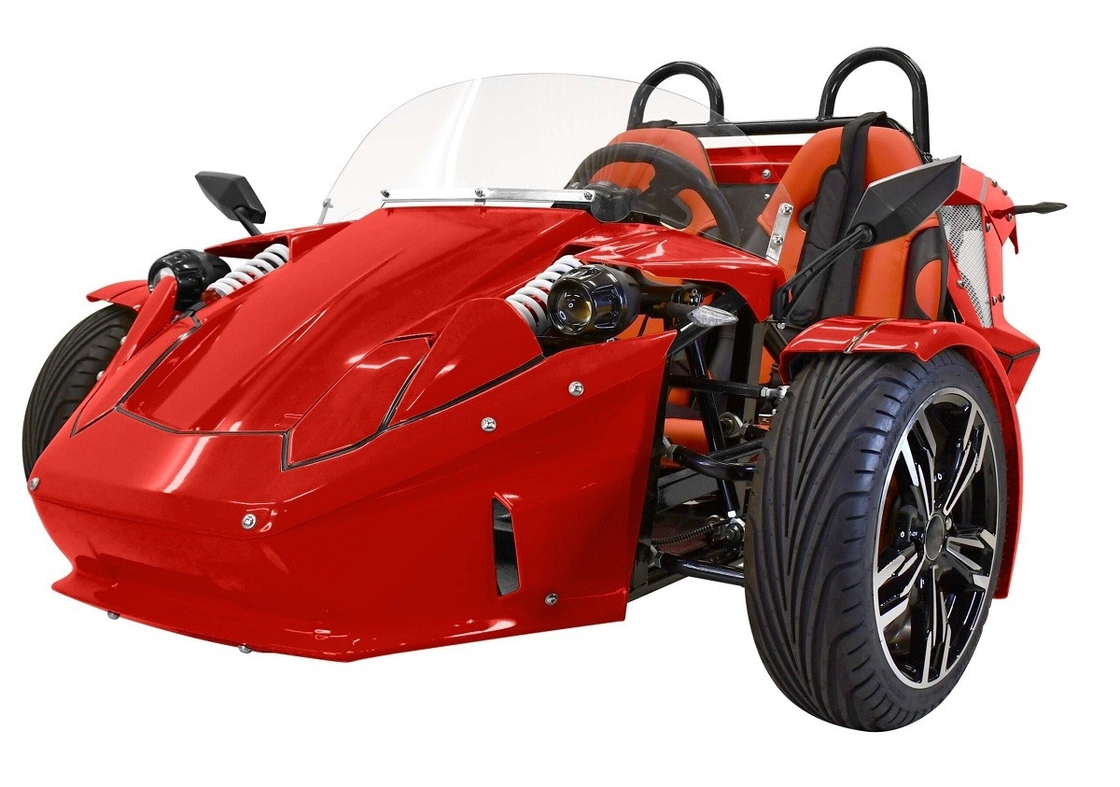 Trójkołowy motocykl E-Spider 72V Trike Mocny 3000w Mid Drive Motor Z Baterią Litową