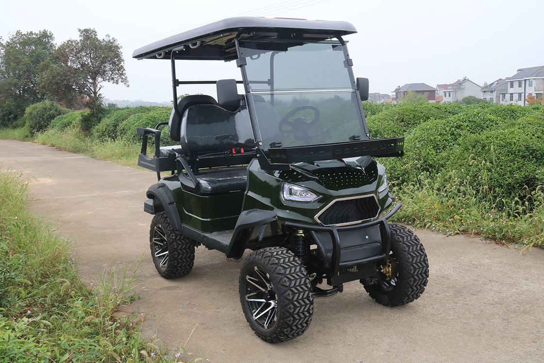 Elektryczny wózek golfowy z 4 miejscami i przednim stożkiem 48V/4000W,150A bateria litowa