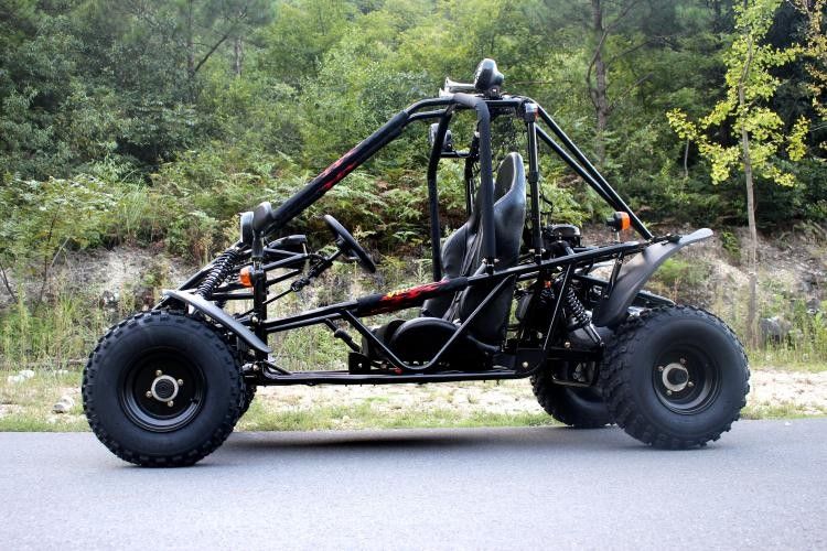Chłodzony powietrzem dwumiejscowy Go Kart Elektryczny rozrusznik łańcuchowy 150 cm3 Duży rozmiar