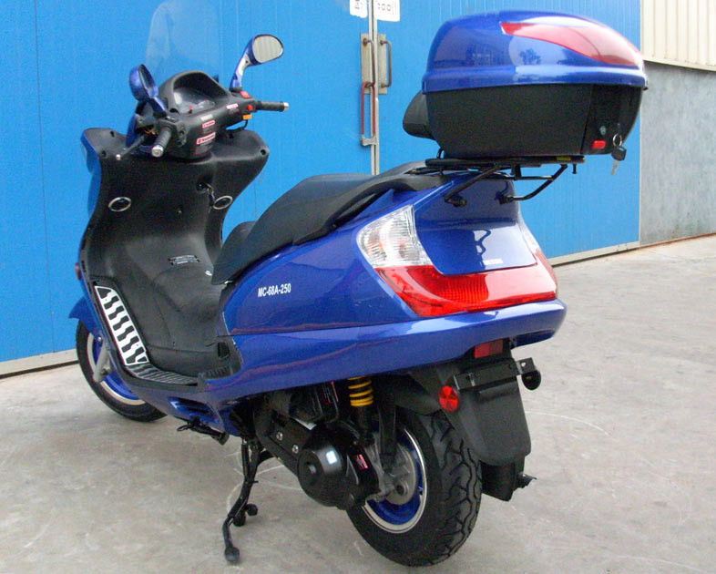 Aluminium Foot Peda Adult Motor Scooter 250cc z przednim tylnym hamulcem tarczowym
