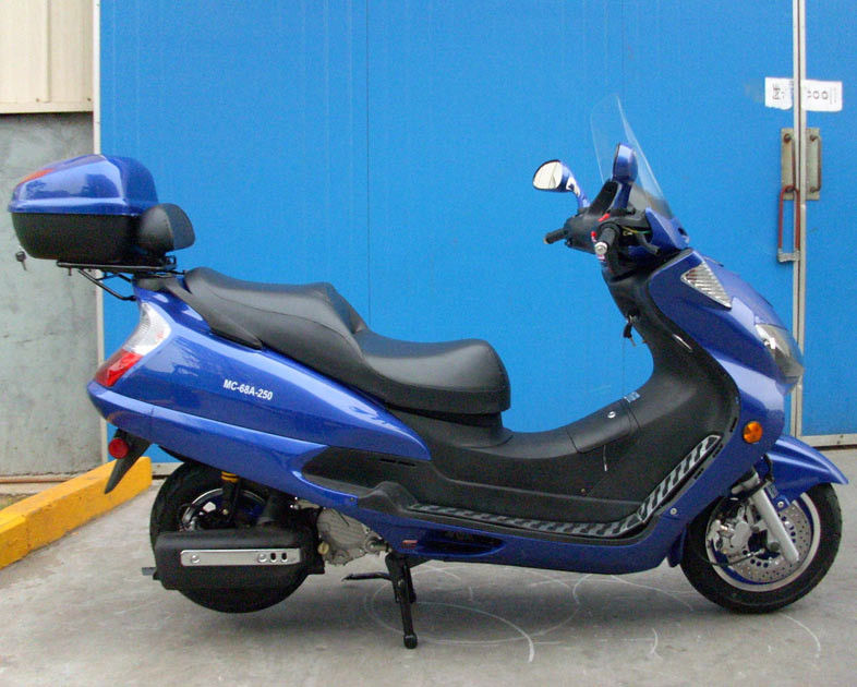 Aluminium Foot Peda Adult Motor Scooter 250cc z przednim tylnym hamulcem tarczowym