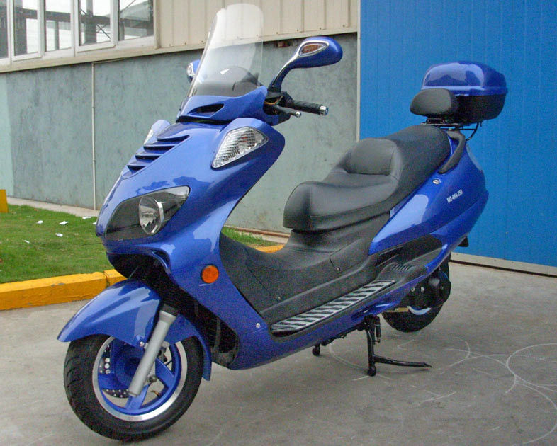 Aluminium Foot Peda Adult Motor Scooter 250cc z przednim tylnym hamulcem tarczowym