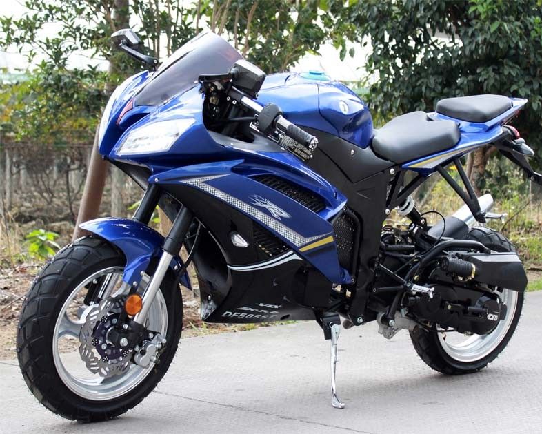 Single Cylinder 200cc Street Legal Motorcycle 4-skokowy, chłodzony powietrzem CVT z systemem Key Start