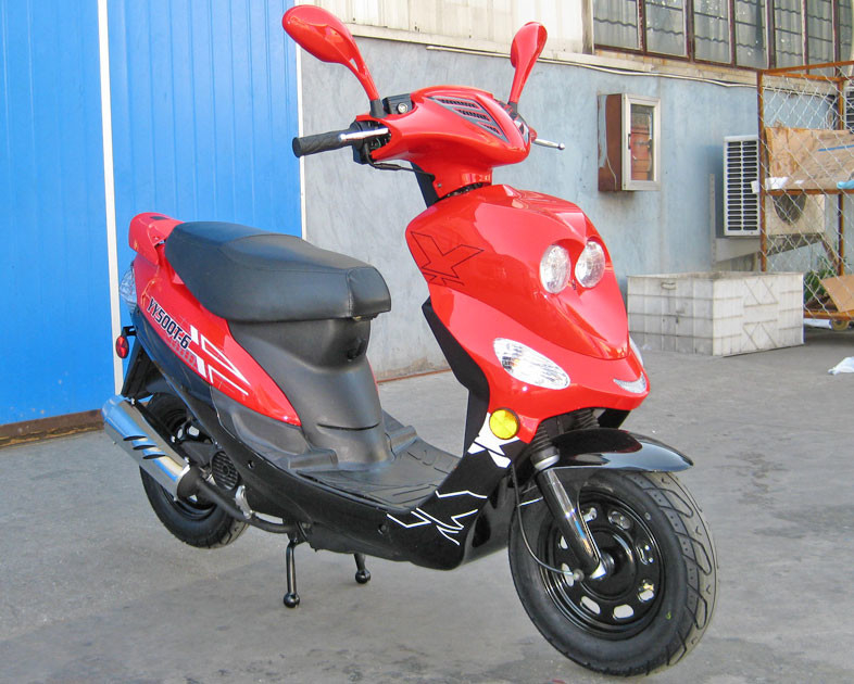 Chłodzony powietrzem skuter CDI z zapłonem dla dorosłych Skuter 50CC Skuter 65 - 70 km / H Działanie hamulca ręcznego