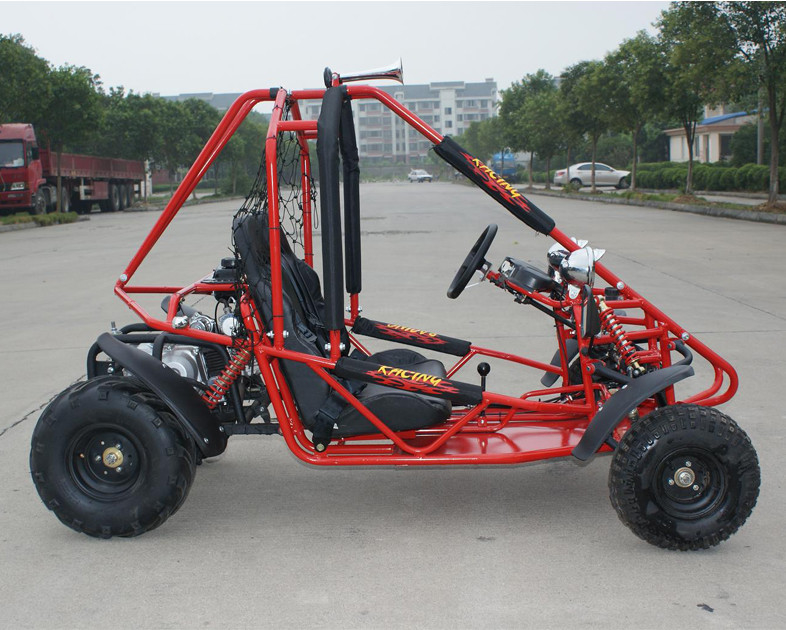 Chłodzony powietrzem CDI o pojemności 110 cm3 Elektromagnetyczny start z pojedynczym siedziskiem Go Tray Hamulec Akumulator 12V 6,5 Ah