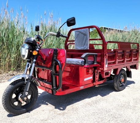 Elektryczna ciężarówka towarowa o mocy 1000 W zmotoryzowany motorower 3-kołowy skuter rowerowy